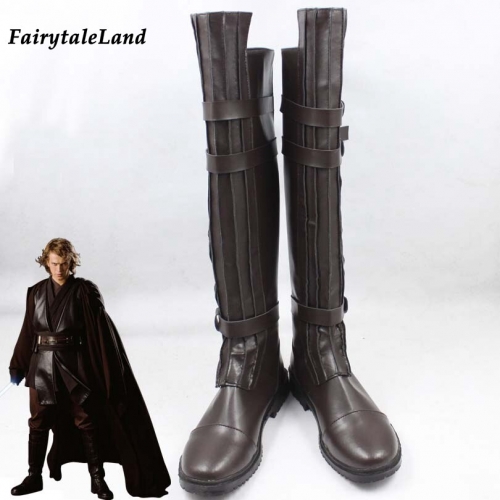 Star Wars Anakin Skywalker Cosplay Boots Cosplay Accessories Halloween cosplay shoes Anakin Skywalker Superhero Shoes