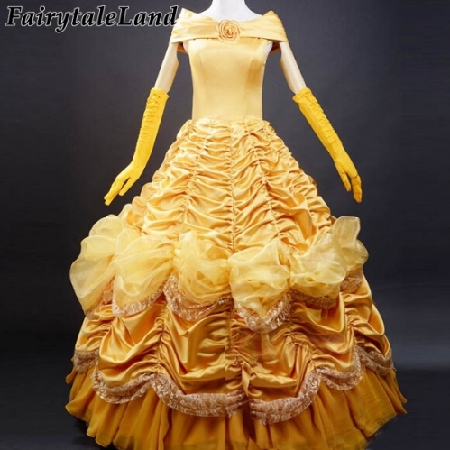 Halloween Costumes For Women Beauty and the Beast Costume Adult Princess Belle Dress cosplay Fancy Party Outfit