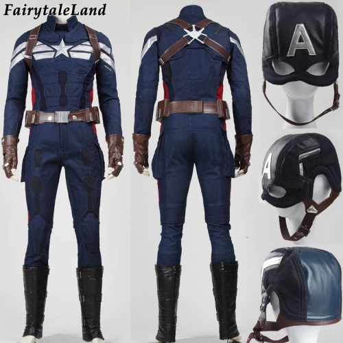 Halloween costumes adult Captain America 2 the winter soldier Cosplay Costume superhero captain america costume adult steve suit