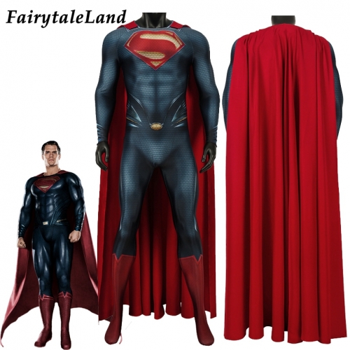 Superman: Man of Steel Superman  Clark Kent suit  Cosplay Jumpsuit Superhero Printing Zentai