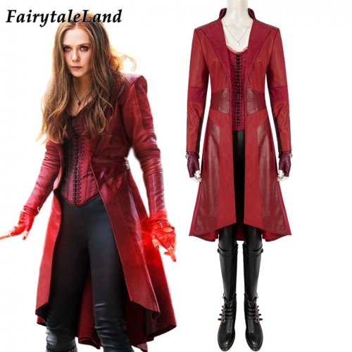 Captain America 3 Civil War Scarlet Witch Wanda Cosplay Costume