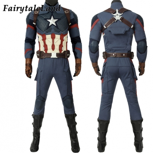 Avengers Endgame Captain America Steve Rogers Cosplay Costume