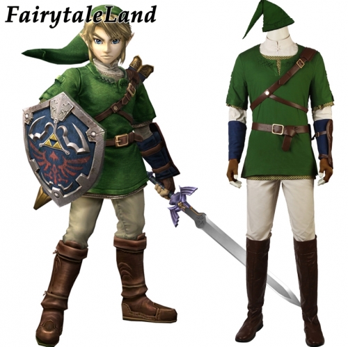 The Legend of Zelda: Twilight Princess Link Cosplay Costuem