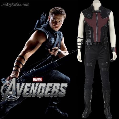 Avengers Hawkeye Clint Barton suit  Cosplay Jumpsuit Superhero Printing Zentai