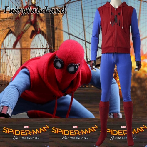 Spider-Man Homecoming Peter Parker  Cosplay Costume