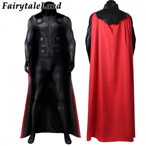 Adult Avengers Infinity War God of Thunder Thor Jumpsuit Cosplay Costume Halloween Masquerade Party Print Zentai Bodysuit