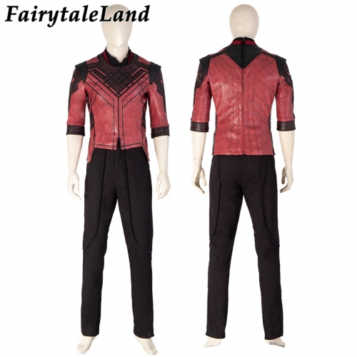 Adult Men Superhero Shang Qi Clothes Cosplay Costume Outfit Halloween Party Full Props Suit