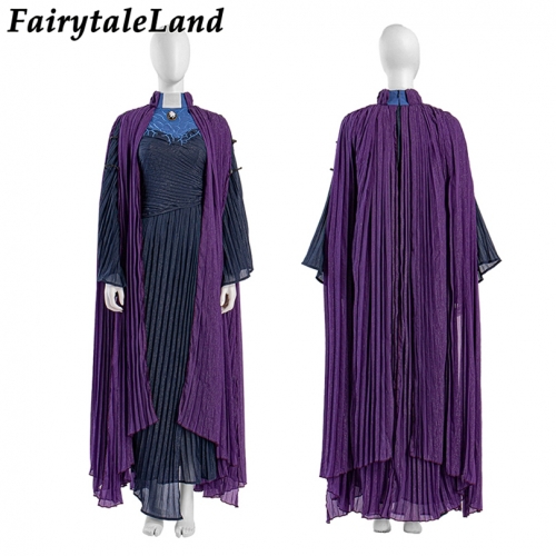 WandaVision  Cosplay  Costume Agatha Harkness Role-playing Purple Dresses Fancy Masquerade Party Outfit For Adult Women