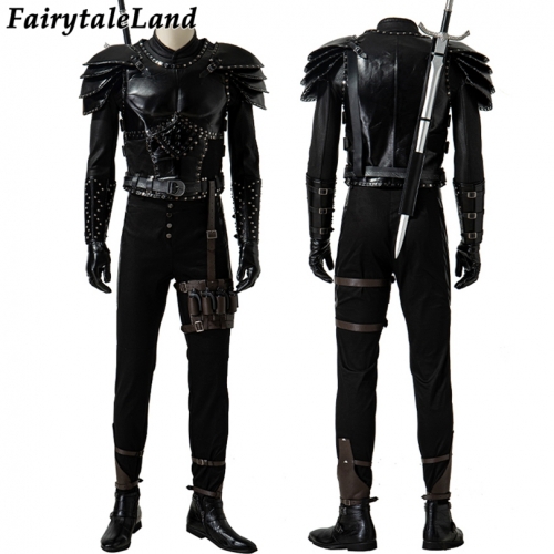 The Witcher Clothes Cosplay For Adult Men Halloween Rivii Role Playing Fighting Outfit Party Full Set With Shoes