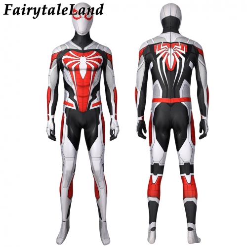 Spider-Man Cosplay  Costume PS 5 Remastered New Armored Advanced Jumpsuit Superhero Printing Zentai