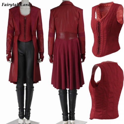 Captain America Civil War Scarlet Witch Wanda Cosplay Costume