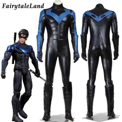 Game Batman Arkham City Nightwing Cosplay Costume