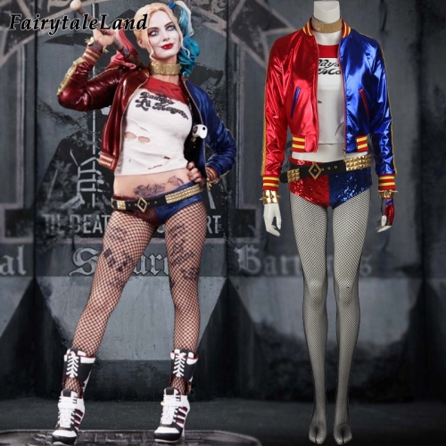 Suicide Squad Harley Quinn Cosplay Costume