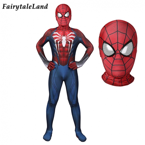 Marvel Spider-man PS5 Cosplay Suit Boys Superhero Printing Jumpsuit