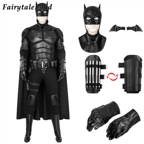 The Batman 2022 movie Bruce Wayne Robert Pattinson Cosplay Costume