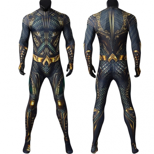 Aquaman Cosplay Costume Arthur Curry Printing Jumpsuit