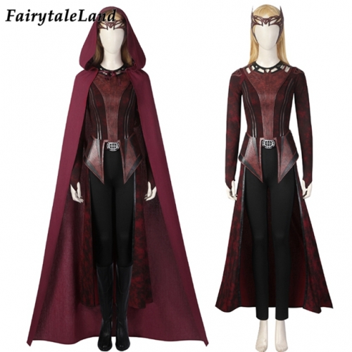 Doctor Strange in Multiverse of Madness Wanda Maximoff Outfit Scarlet Witch Cosplay Costume