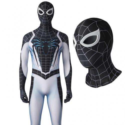 Marvel's Spider-Man PS5 Negative Suit Spiderman Printing Jumpsuit with Mask