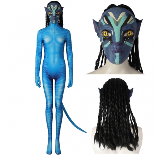 Avatar 2 The Way of Water Neytiri Cosplay Costume with Mask