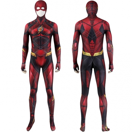 Justice League Barry Allen The Flash Suit Cosplay Costume Printing Zentai
