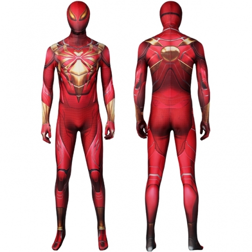 Marvel's Spider-Man Iron Spider Armor Cosplay Costume Printing Zentai