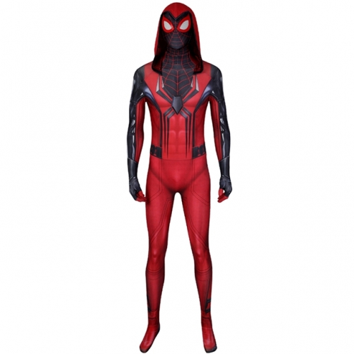 Marvel's Spider-Man Cosplay Costume PS5 Crimson Cowl Suit Printing Zentai