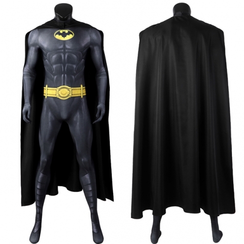 The Flash Batman Suit Cosplay Bruce Wayne Michael Keaton Costume Printing Zentai
