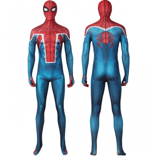 Marvel's Spiderman PS5 Spider-Uk Suit Cosplay Costume Printing Zentai