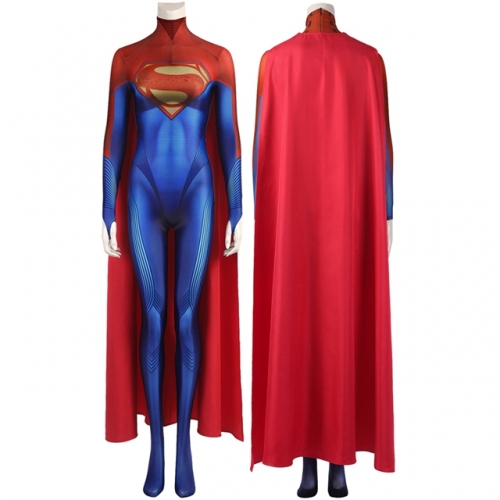 Flashpoint Superwoman Cosplay Supergirl Costume Printing Zentai