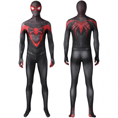 Marvel's Spiderman Miles Morales PS5 Suit V2 Cosplay Costume Printing Zentai