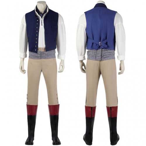 2023 Movie The Little Mermaid Prince Eric Cosplay Costume