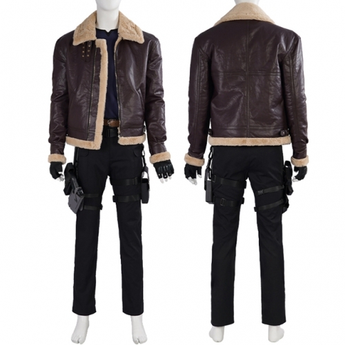 Resident Evil 4 Remake Leon Cosplay Costume