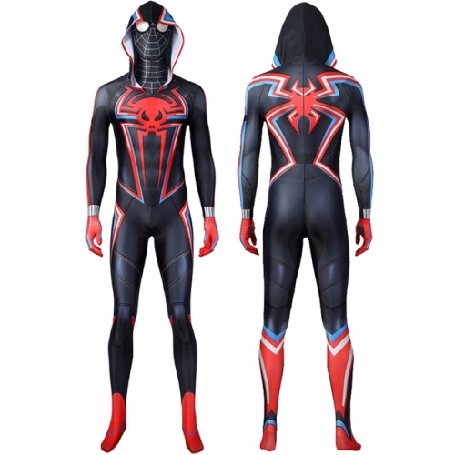 Spider-Man Miles Morales 2099 Suit Cosplay Costume Printing Zentai