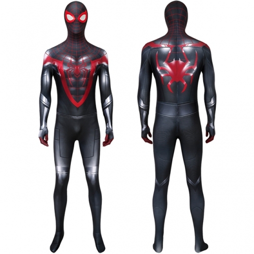 Spider Man PS5 Miles Morales Cosplay Costume Printing Zentai