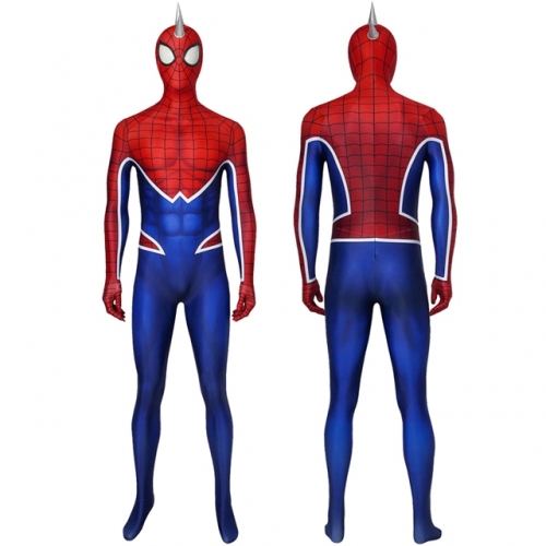Spider-Man PS4 Spider-Punk Suit Cosplay Costume Printing Zentai