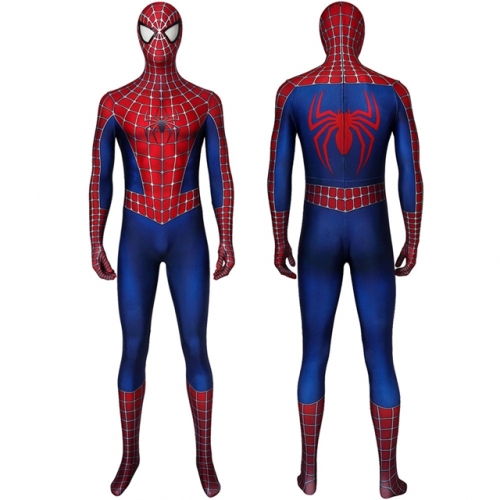 Spider-Man Peter Parker Tobey Maguire Cosplay Costume Printing Zentai