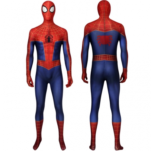 Spider-Man Into The Spider-Verse Peter Parker Cosplay Costume Printing Zentai