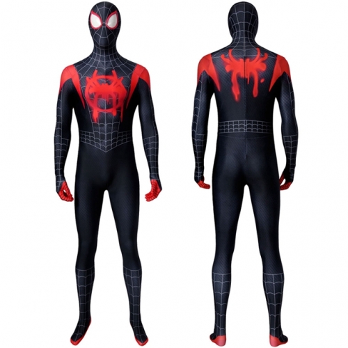 Spider-Man: Into The Spider-Verse Miles Morales Cosplay Costume Printing Zentai