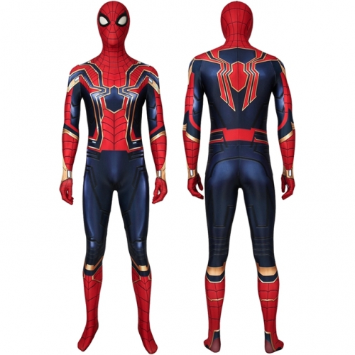 Avengers: Endgame Iron Spiderman Peter·Parker Cosplay Costume Printing Zentai
