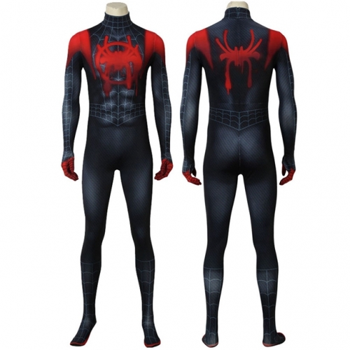 Spider-Man: Into The Spider-Verse Miles Morales Cosplay Costume Printing Zentai