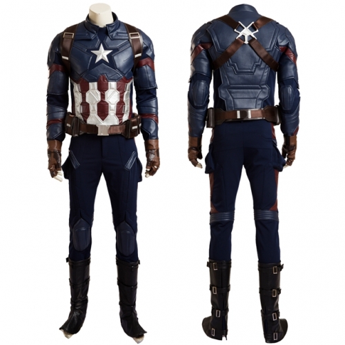 Captain America Civil War Steve Rogers Cosplay Costume