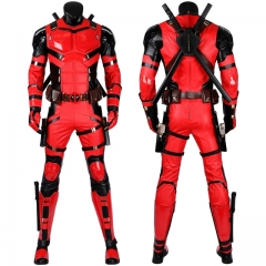 Deadpool 3 Young Wade Wilson Cosplay Costume Long Hair Red Multiverse Suit