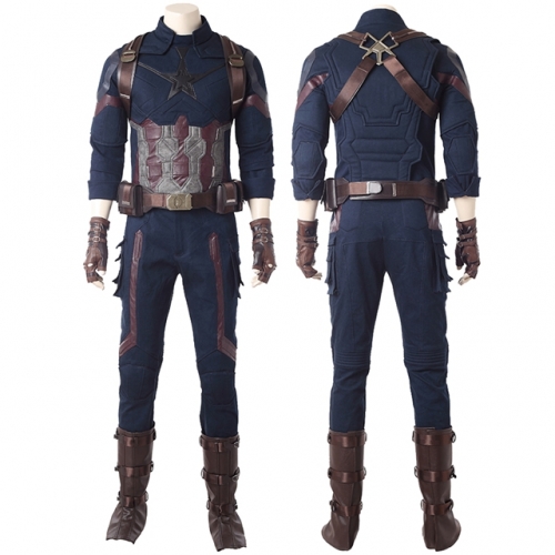 Avengers Infinity War Captain America Steve Rogers Cosplay Costume