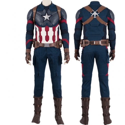 Avengers 4 Endgame Captain America Steve Rogers Cosplay Outfit