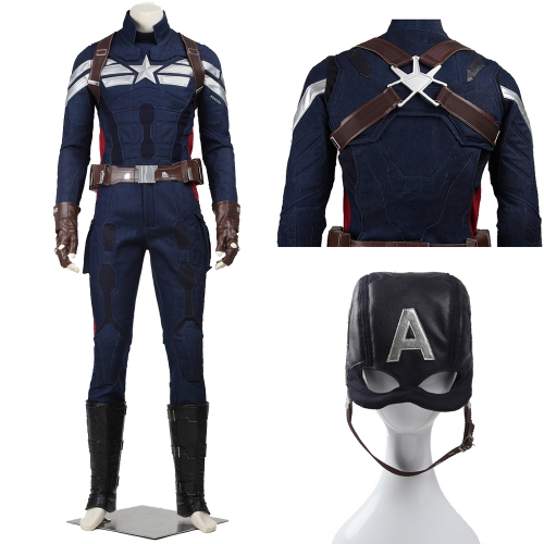 Captain America 2 Steve Rogers Cosplay Costume