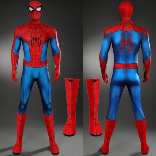 Spider-Man 4 Brand New Day Peter Parker Cosplay Costume With Boots