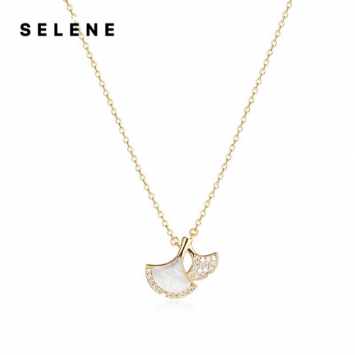 Necklace, 925 silver, mother of peal, anti-allergic