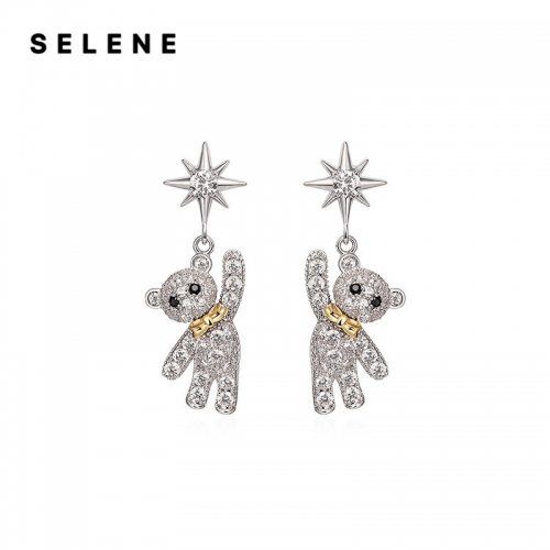 Earrings, alloy, anti-allergic