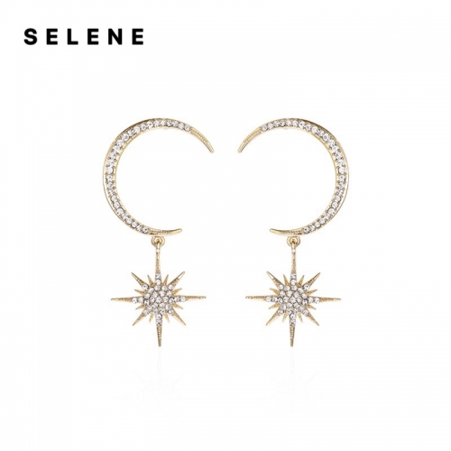 Earrings, alloy, anti-allergic