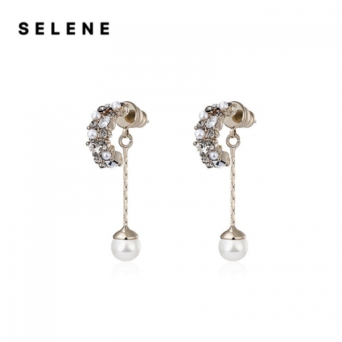 Earrings, alloy, anti-allergic